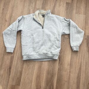 Eddie Bauer Gray Zip Up Sweater